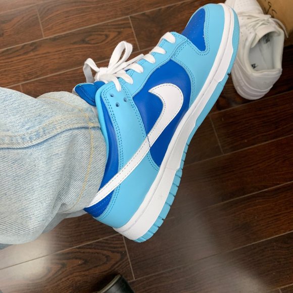 Nike Dunk Low Retro Flash / White - Argon Blue - blue / 6.5 M // 8 W NWT IN BOX! - Picture 3 of 3